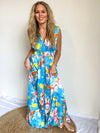 Jumping into Sunshine Floral Print Jumpsuit