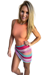 Count Me In Crochet Coverup Sarong Skirt
