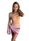 Count Me In Crochet Coverup Sarong Skirt