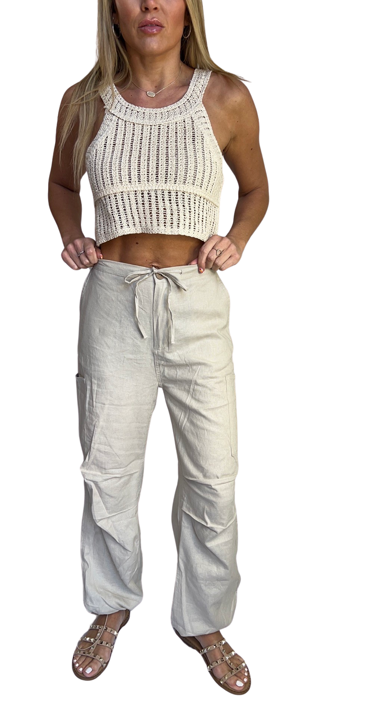 Just Be Chillin Linen Pant