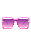 Oversize Square Large Cut-Out Fashion Sunglasses