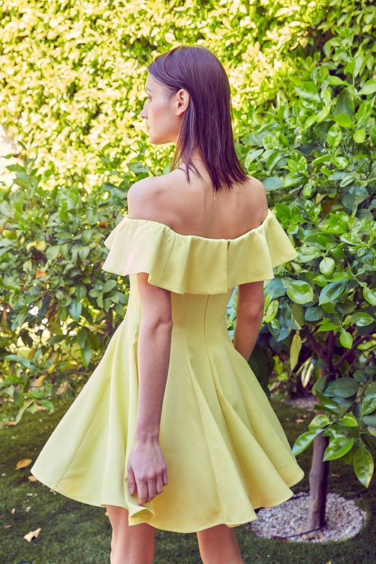 A Line Ruffle Dress 2PMStyle A Line Ruffle Dress 2PMStyle