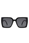 Square Flat Top Tinted Fashion Oversize Sunglasses