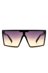 Oversize Square Flat Top Fashion Women Sunglasses
