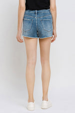 Super High Rise Button Up Stretch Shorts