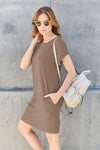 Short Sleeve Dress with Pockets