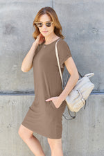 Short Sleeve Dress with Pockets