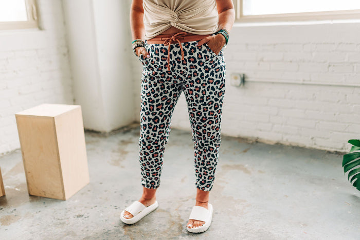 Perfectly Cozy Leopard Joggers • Impressions Online Boutique