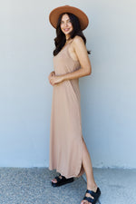 Good Energy Cami Side Slit Maxi Dress