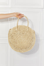 Beach Date Straw Rattan Handbag