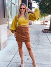 Brown With Envy Skirt