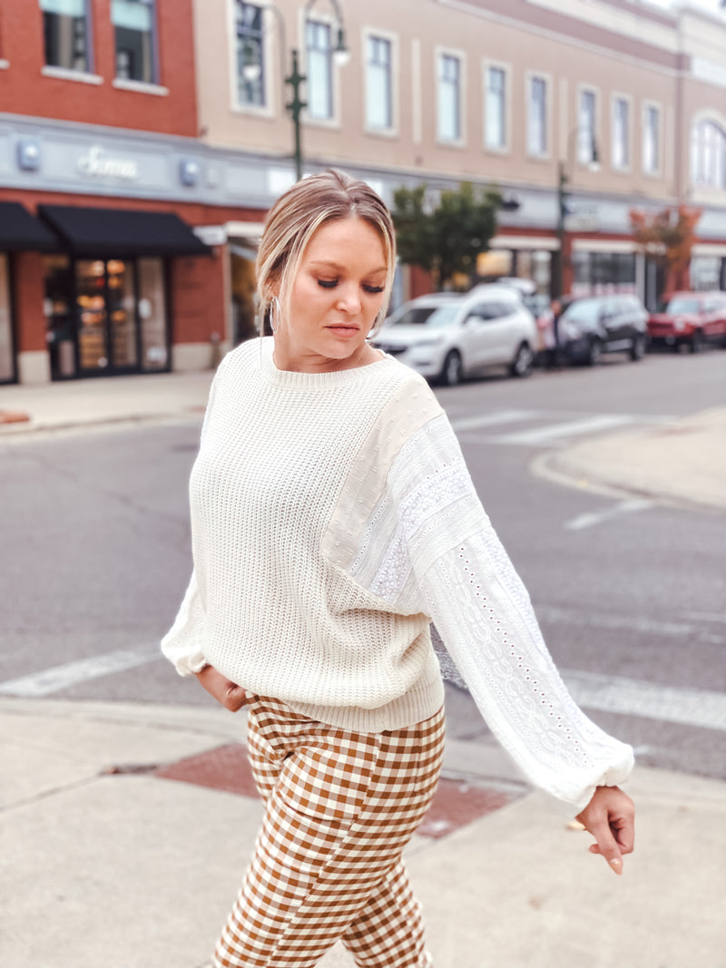 Giving Fall Textured Sweater