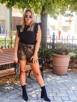 Girl Boss Leather Short