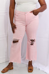 RISEN Miley Distressed Ankle Flare Jeans