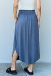 Comfort Princess High Waist Scoop Hem Maxi Skirt